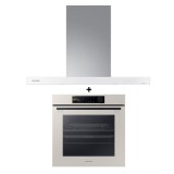 (Bundle) Samsung NK36CB665WWHSP Bespoke Wall-Mount Hood (90cm) + NV7B6675CAA/SP  Bespoke Built-In Oven with Dual Cook Steam™ (76L)